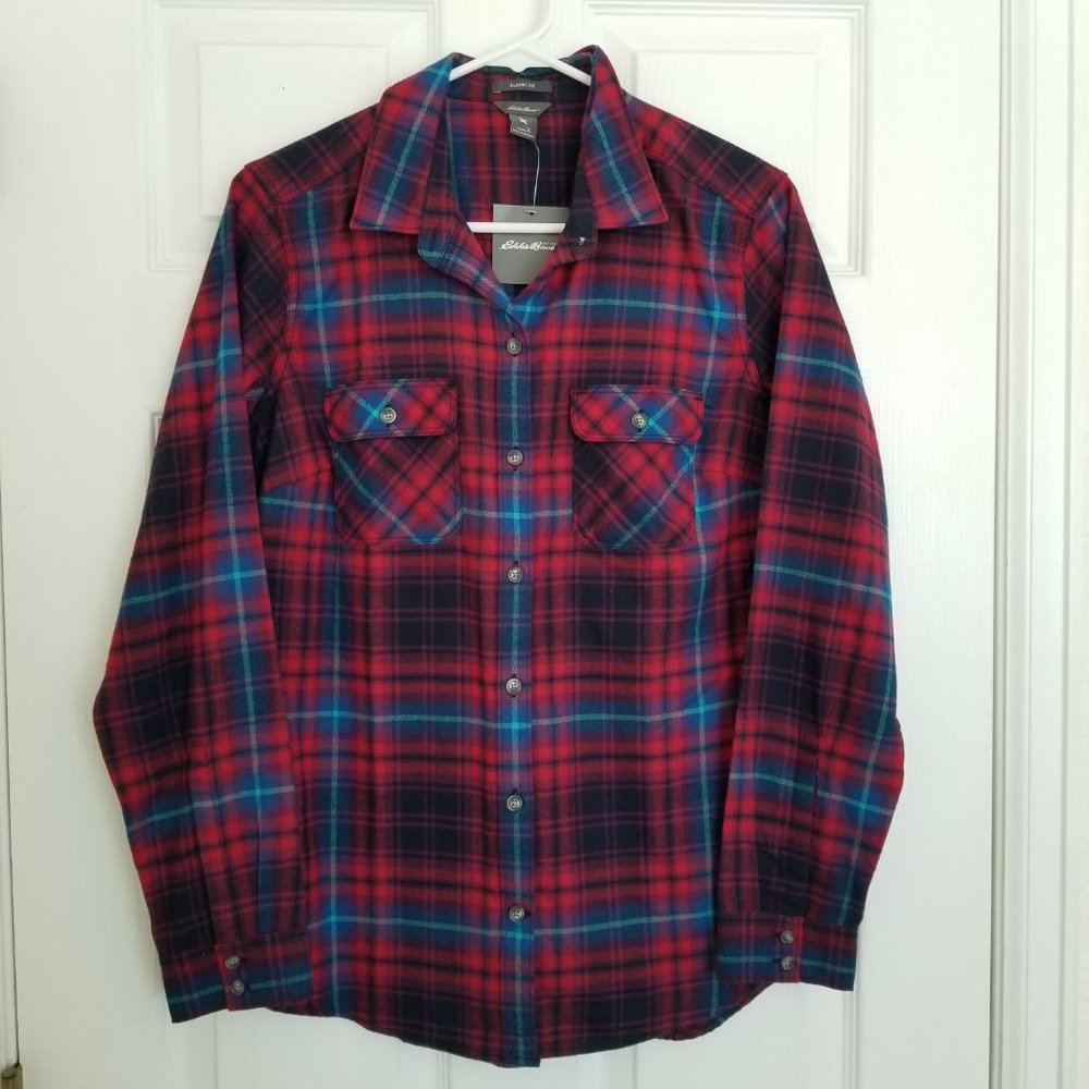 Eddie Bauer Plaid Flannel - S NWT